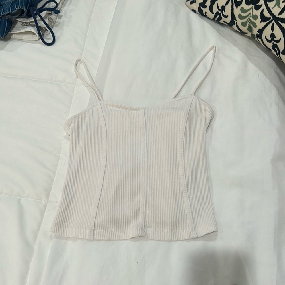 Corset tank by Anthropologie